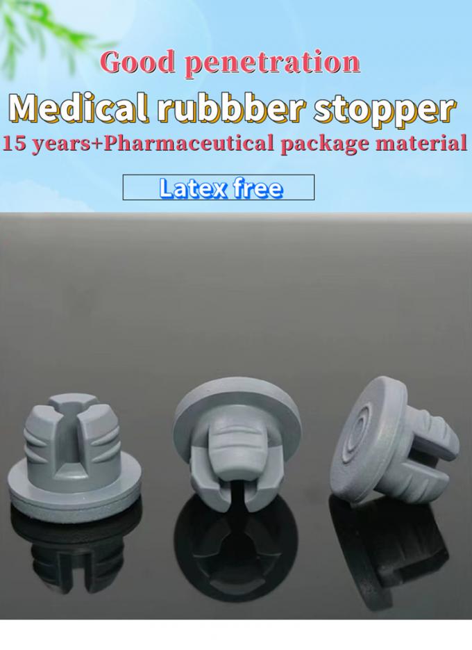 Hot Sale 13mm 20mm 28mm OEM Grey Red Blue Pharmaceutical Bromobutyl Plug Rubber Stopper