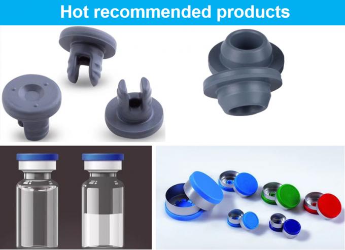 Hot Sale 13mm 20mm 28mm OEM Grey Red Blue Pharmaceutical Bromobutyl Plug Rubber Stopper
