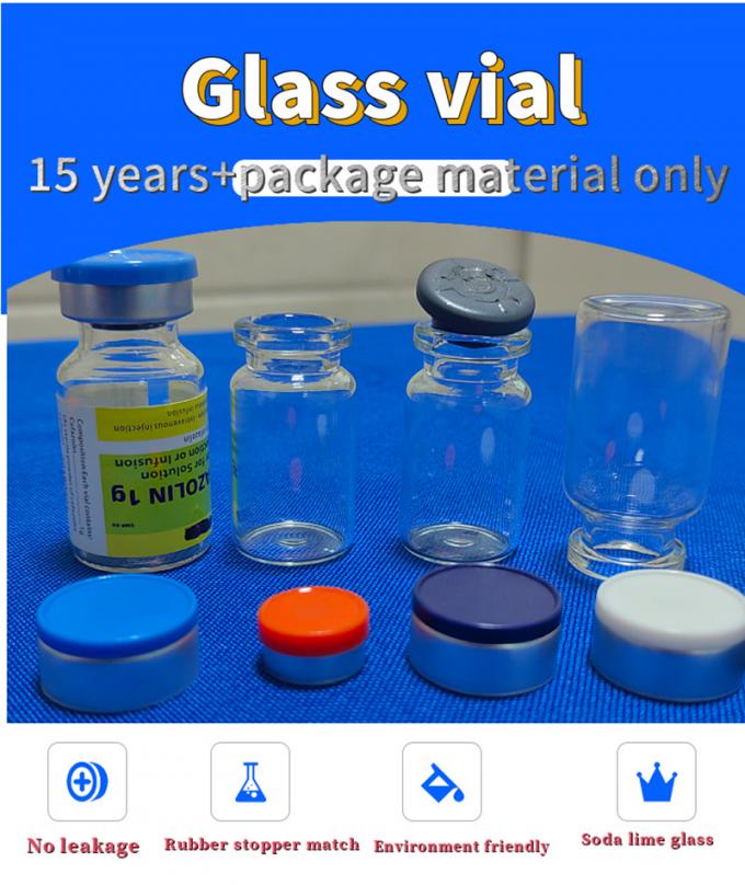 Hot Selling 5ml 7ml 10ml Tubular Amber Clear Pharmaceutical Injection Glass Vial for Aluminum Plastic Cap
