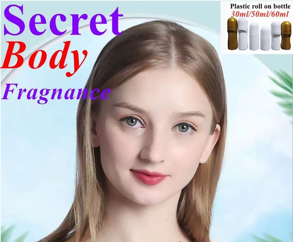 30ml 50ml 60ml ขาว PE พลาสติก ดีโอเดอเรนต์ กระป๋องว่าง รอยที่สามารถเติมใหม่ได้บนกระป๋องสําหรับน้ําหอม รอยเหงื่อบนกระป๋อง