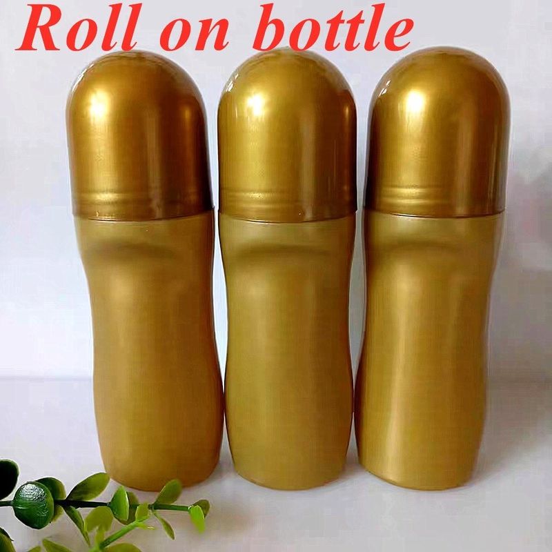 30ml 50ml50ml 60ml HDPE พลาสติกม้วนบนกระป๋องสําหรับน้ํามันอาวุธที่มี PP ลูกม้วนกลิ่นร่างกาย กระป๋องลูกม้วน
