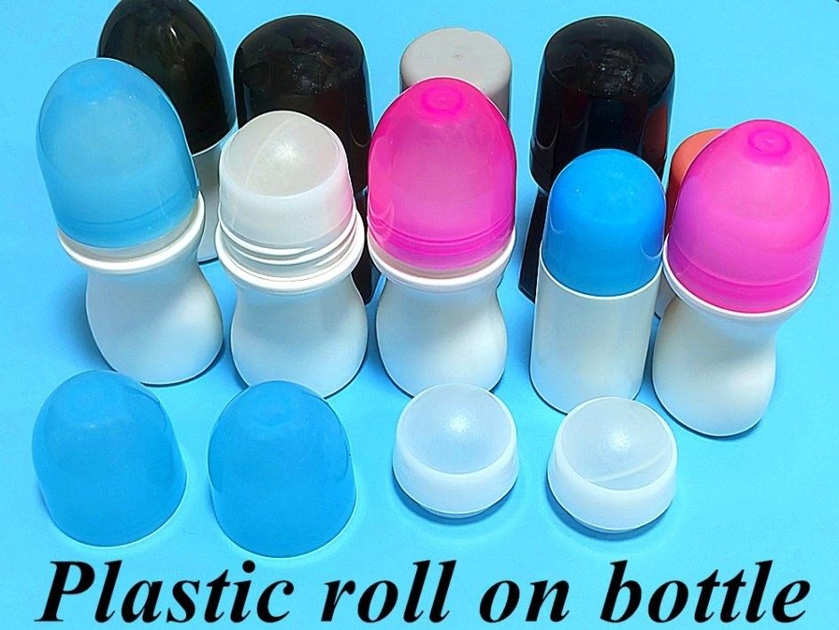 HDPE 30ml 50ml 60ml 100ml พลาสติกม้วนบนกระปุกขาว กระปุกกลมกลม กระปุกดีโอเดอร์แรนต์