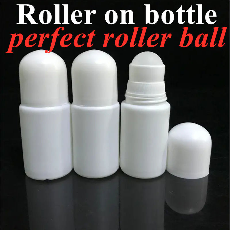 30ml 50ml 60ml ครีมน้ําหอม กล่องน้ําหอม ดีโอเดอเรนต์ รอลล์กลม หมุนเปล่า HDPE รอลล์บนกล่องดีโอเดอเรนต์