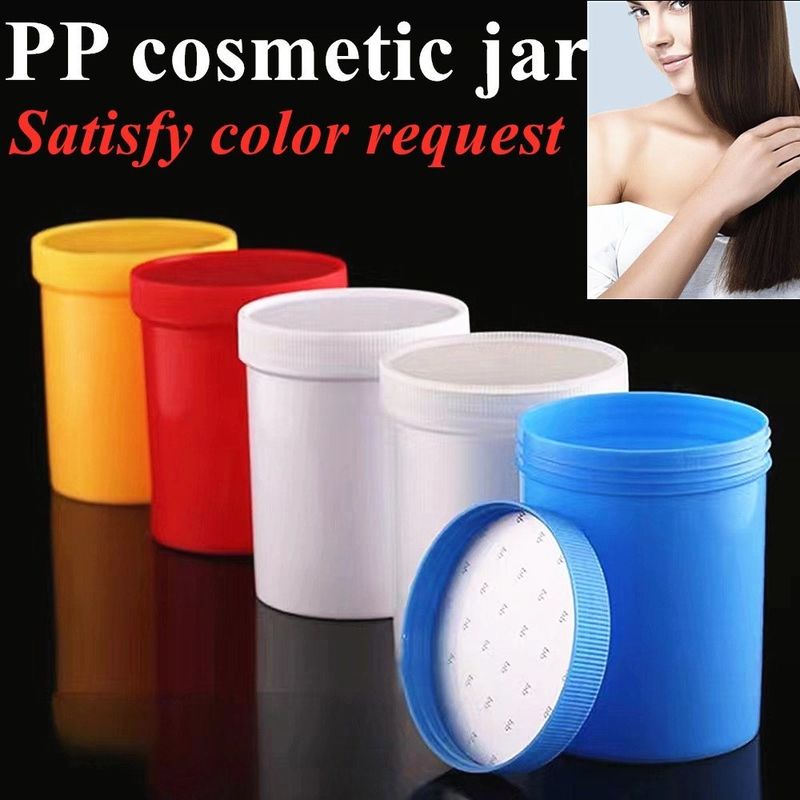 กระปุกเครื่องสําอาง 150g 250g 500g สีขาว สีดํา PP พลาสติก ตา ใบหน้า ครีมร่างกาย กระปุกที่มีสกรู Cap เครื่องสําอาง sub package กระปุก