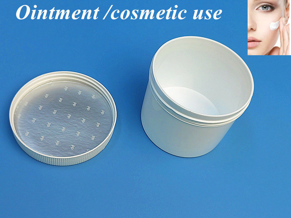 250ml 8oz 500ml 950ml 1000ml PP เครื่องสําอางพลาสติกใส ใส ใส ขาว กระปุก พลาสติก น้ํามันครีม กระปุกที่มีหมวกสกรู