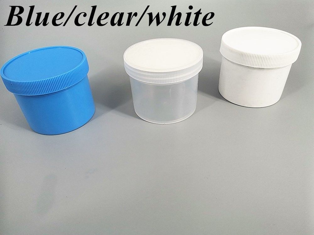 250ml 8oz 500ml 950ml 1000ml PP เครื่องสําอางพลาสติกใส ใส ใส ขาว กระปุก พลาสติก น้ํามันครีม กระปุกที่มีหมวกสกรู