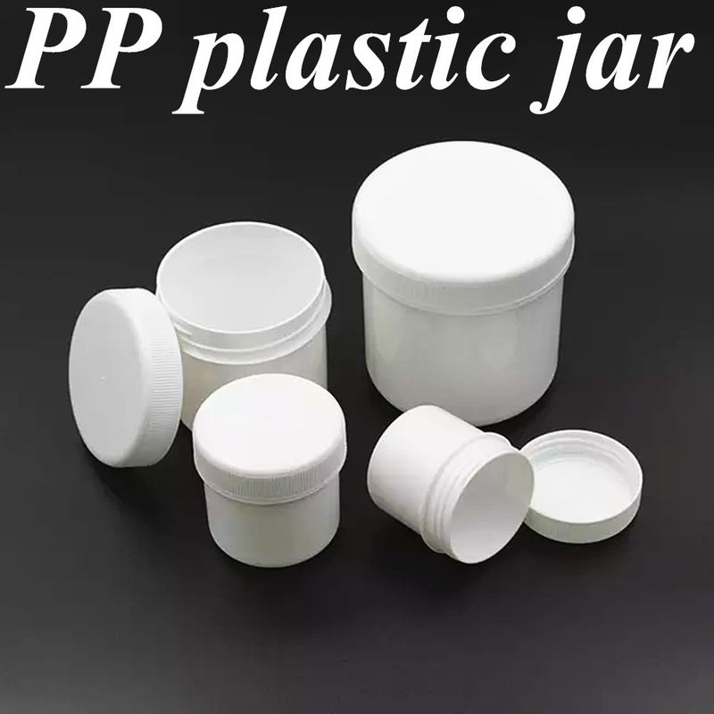 250ml 8oz 500ml 950ml 1000ml PP เครื่องสําอางพลาสติกใส ใส ใส ขาว กระปุก พลาสติก น้ํามันครีม กระปุกที่มีหมวกสกรู