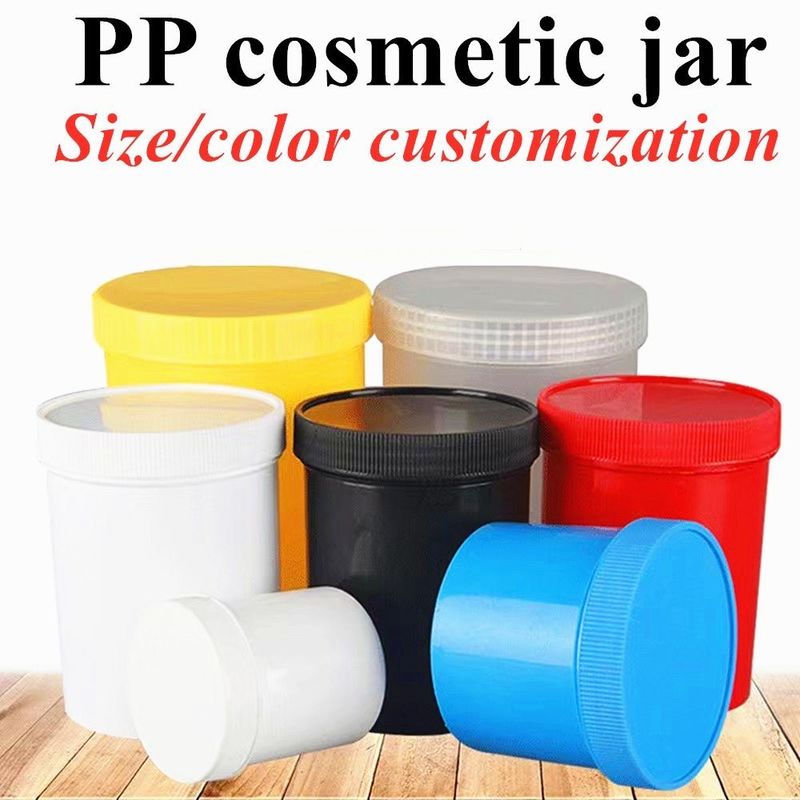กระปุกครีมพลาสติก PP กระปุกครีมใบหน้าเปล่า กระปุกครีมใบหน้าเปล่า 250g 500g กระปุกเครื่องสําอางเปล่า กระปุกขัดริมฝีปาก กระปุกเครื่องสําอางผม PP