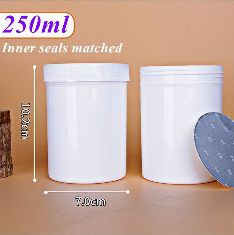 150ml 250ml 500ml 1000ml ถังว่าง กล่องอาหาร PP พลาสติก ครีมเสริมผิวหนัง กล่องที่มีปิดเปิดง่าย