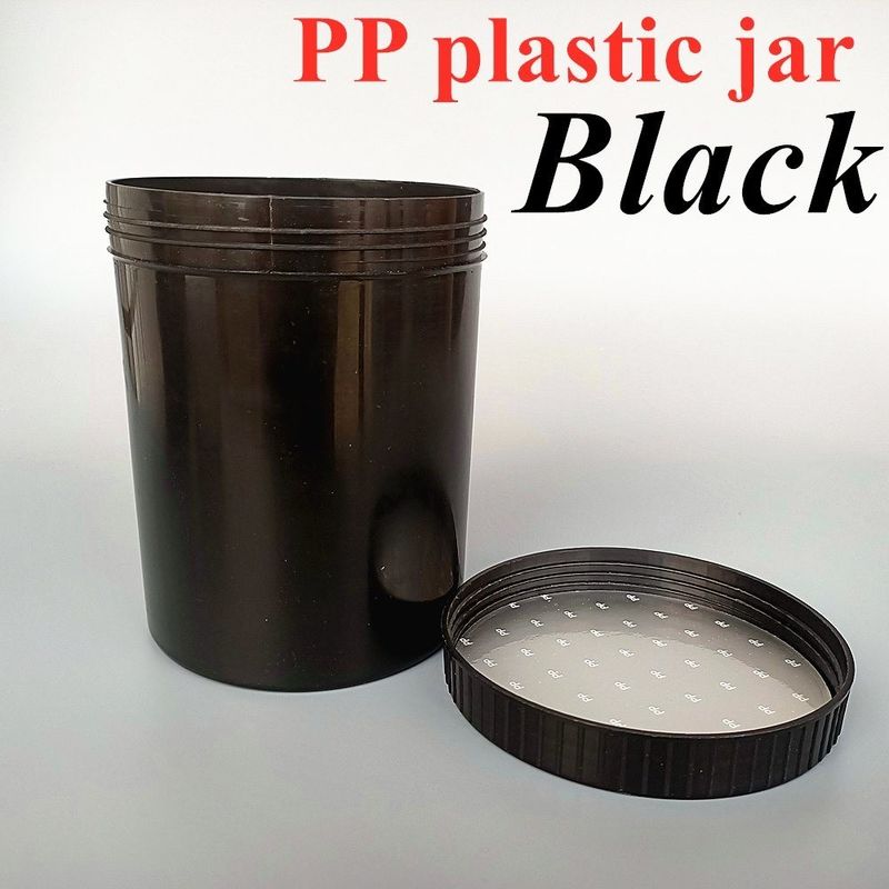 สะอาดต่อสิ่งแวดล้อม สีดํา สีขาว PP กระปุกเครื่องสําอาง 250g 500g 1000g กระปุกพลาสติกครีม กระปุกเครื่องสําอาง