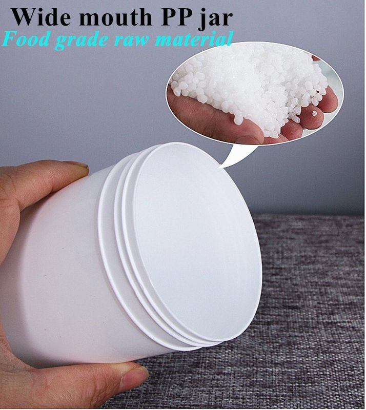 กระป๋องเครื่องสําอาง PP ใส 250ml 500ml 1000ml กระป๋องเครื่องสําอาง PP สะดวกต่อสิ่งแวดล้อม 1000g กระป๋องเครื่องสําอางพลาสติก PP