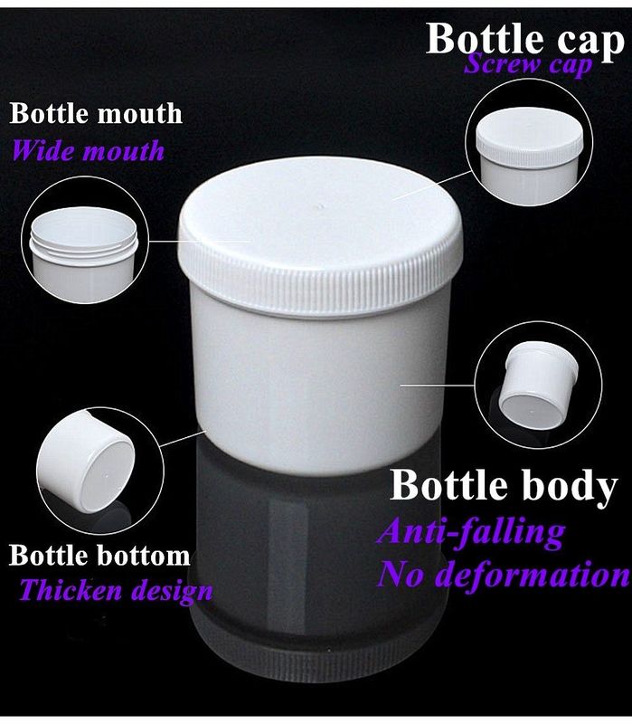 ใส ใส ปากกว้าง 250ml 500ml PP กระปุกเครื่องสําอางพลาสติก กระปุกเครื่องสําอาง แพคเกจผม Wax ร่างกาย Scrub กระปุกเครื่องสําอาง