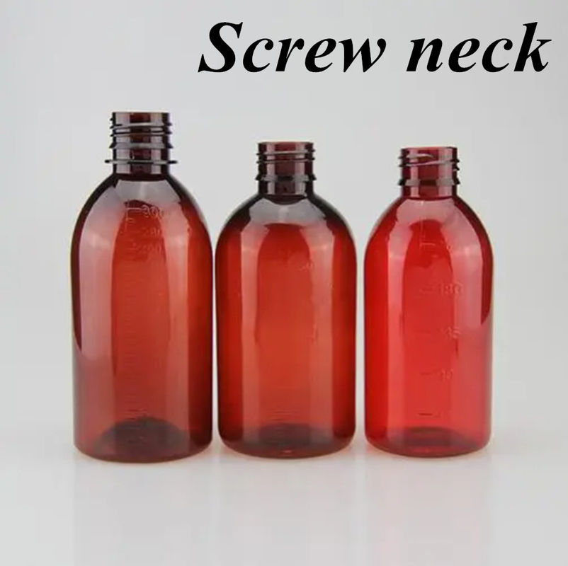 100ml 120ml 150ml 200ml แอมเบอร์ รอบ ภัณฑ์การแพทย์ สัตว์เลี้ยง น้ําเหลวทางปาก ซีรัสไอ กระป๋องพลาสติกด้วย PP Screw Cap