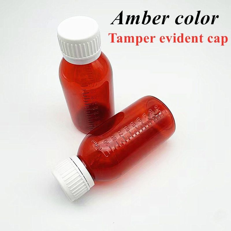 3oz 4oz 5oz สัตว์เลี้ยงยาบรรจุ Amber รอบยาแพทย์