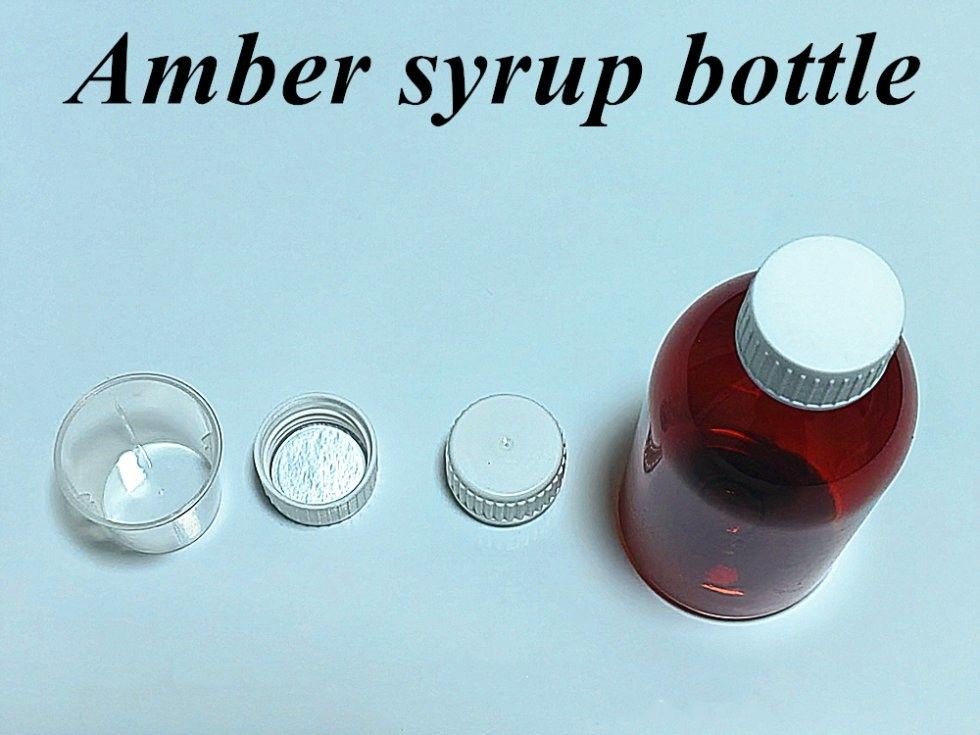 100 ml 120 ml 150 ml กระป๋องน้ําเหลวทางปาก สีน้ําตาล กระป๋องยา กระป๋องสัตว์เลี้ยง กระป๋องยากลากพลาสติก