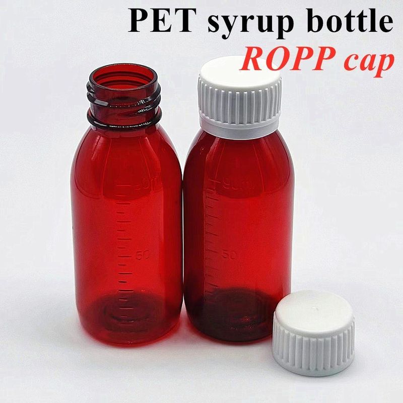 100 มิลลิลิตร 120 มิลลิลิตร กระป๋องยาแก้วกลาก ทาของเหลว กระป๋องพลาสติก PET ข้างว่าง กระป๋องพลาสติก