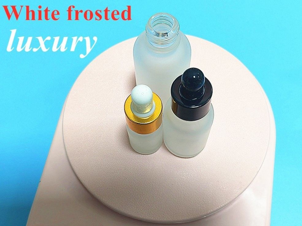 1oz 2oz 5ml 10ml 20ml 30ml 50ml 100ml ขาว กล่องแก้ว ดํา กล่องหยดสําหรับ Esse