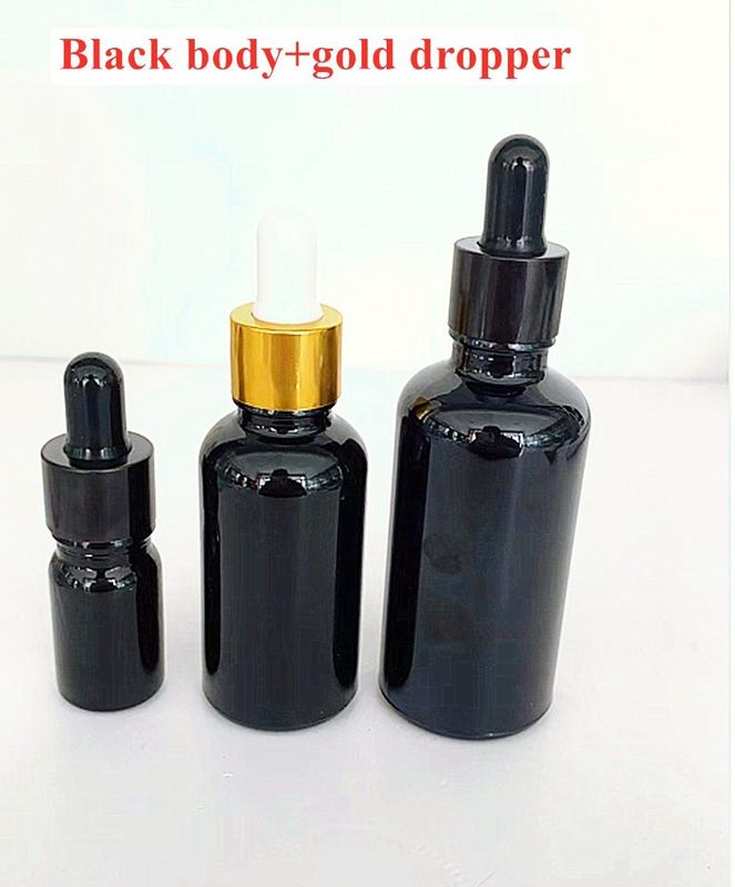 ขายปลีก ราคาถูก 5ml 10ml 15ml 20ml 30ml 50ml กระป๋องน้ํามันอิทธิพลธรรม สีดําเปล่า กระป๋องน้ํามันอิทธิพลธรรม