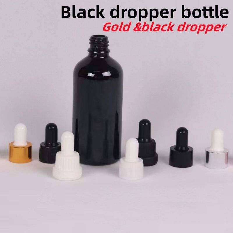 10ml 20ml 30ml 50ml กระปุกแก้วสีดํา กระปุกน้ํามันประสงค์ กระปุกแก้ว กระปุกแก้ว พร้อมกันเด็ก กระปุกแก้ว