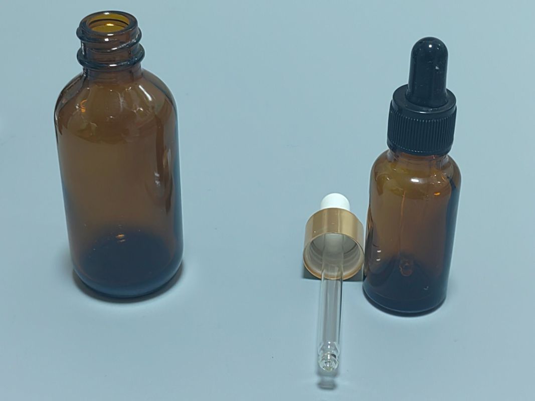 บรรจุน้ํามันอีเซนเซียล 1OZ 2OZ 20ml 30ml 50ml เซรั่มน้ํามันอีเซนเซียลแอมเบอร์ กระป๋องน้ําตกกระจก