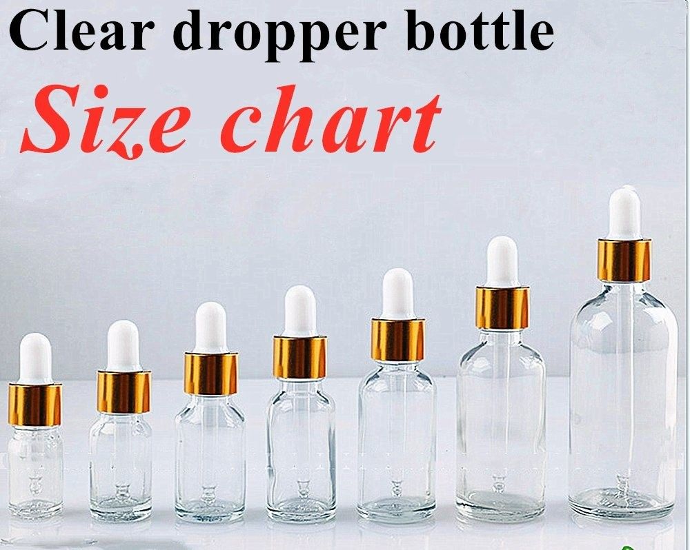 15ml 20ml 50ml 100ml หรูหราว่าง ใส ใส เซรั่มผม น้ํามันอิเซนเซียล กระป๋องแก้ว