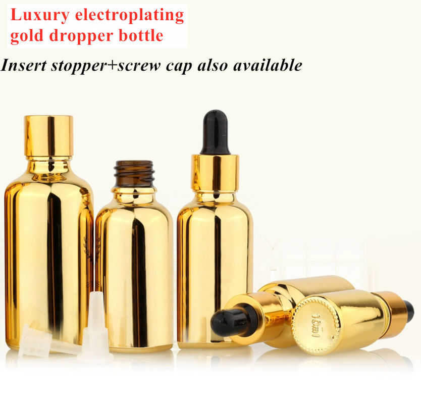 20ml 30ml 50ml เงินเปล่า สามารถใช้งานได้อีกครั้ง กล่องทองคําเครื่องสําอาง ซีรั่มการรักษาผิวหนัง น้ํามันสําคัญ กระปุกแก้ว
