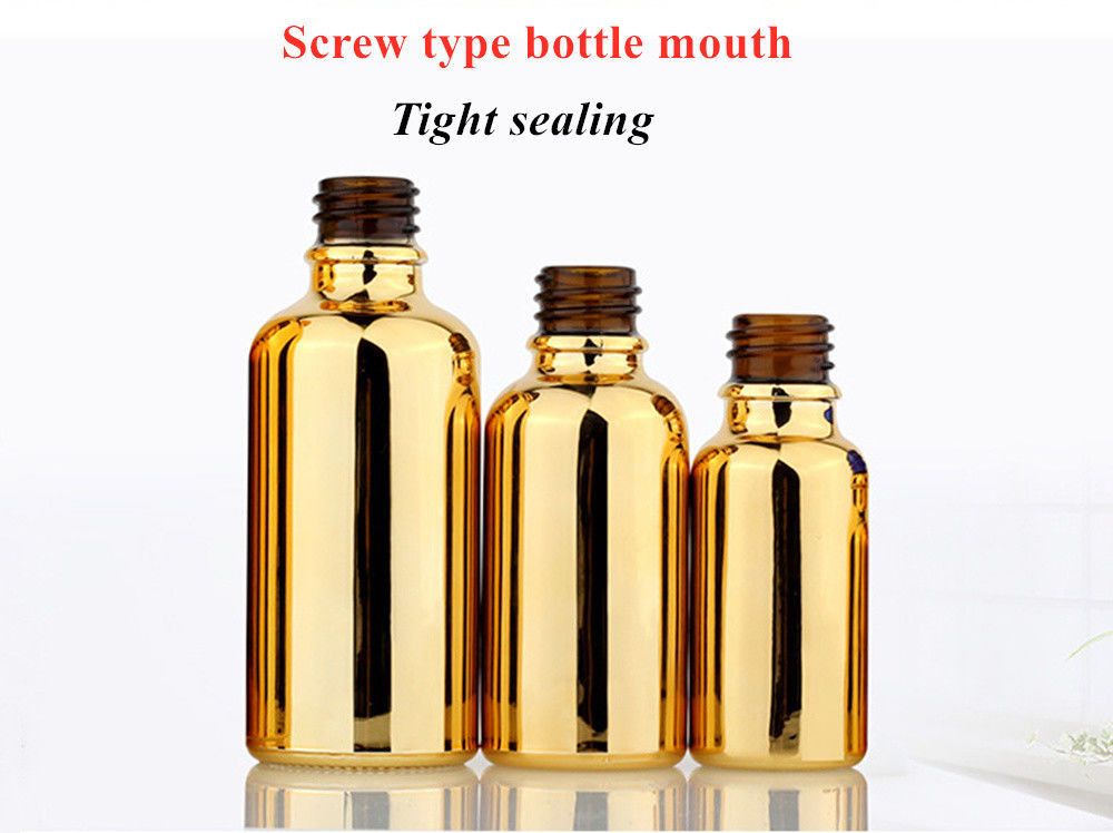 20ml 30ml 50ml เงินเปล่า สามารถใช้งานได้อีกครั้ง กล่องทองคําเครื่องสําอาง ซีรั่มการรักษาผิวหนัง น้ํามันสําคัญ กระปุกแก้ว