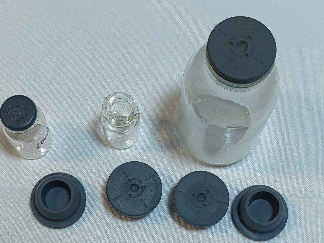 20 มม 23 มม ปิดกระป๋อง vial การแพทย์ Butyl ยางแพทย์ ปิดสําหรับ Lyophilization การแพทย์ Vials กระจก