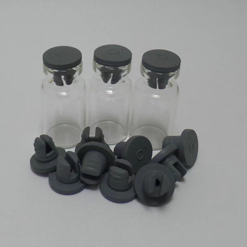 การสอดคล้อง GMP 13mm 20mm 23mm 28mm 32mm หมุน sterile หมุนการแพทย์ Butyl ยาง stopper สําหรับกระป๋องฉีดน้ําแก้ว