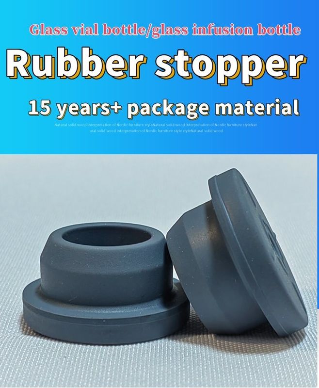กล่องฉีดกระจกแห้งกระจกขนาดใหญ่ กระจกฉีดใช้ Bromobutyl Butyl Chlorobutyl Rubber Stopper