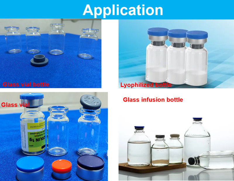 กล่องฉีดกระจกแห้งกระจกขนาดใหญ่ กระจกฉีดใช้ Bromobutyl Butyl Chlorobutyl Rubber Stopper