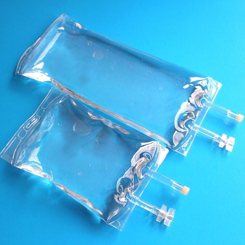 500 มิลลิลิตร 1000 มิลลิตร PVC กระเป๋า IV สแตนเลส PVC กระเป๋า IV กระเป๋าพลาสติกพยาบาลสแตนเลสกระเป๋าฉีด