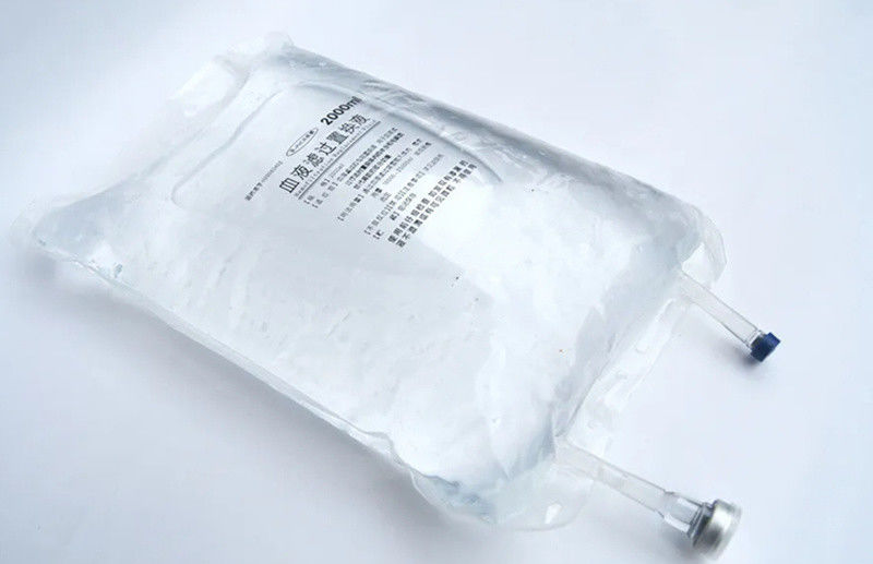 2000ml 3000ml 5000ml Butterfly Double Port Twist Off Transfusion กระเป๋าฉีด PVC ครั้งเดียวสําหรับการรักษาสัตว์