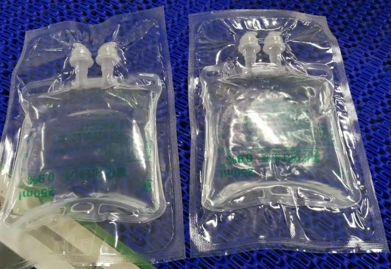 100 ml 250 ml 500 ml กระเป๋าสะสมน้ําเกลือ PVC กระเป๋าสะสมน้ํายา