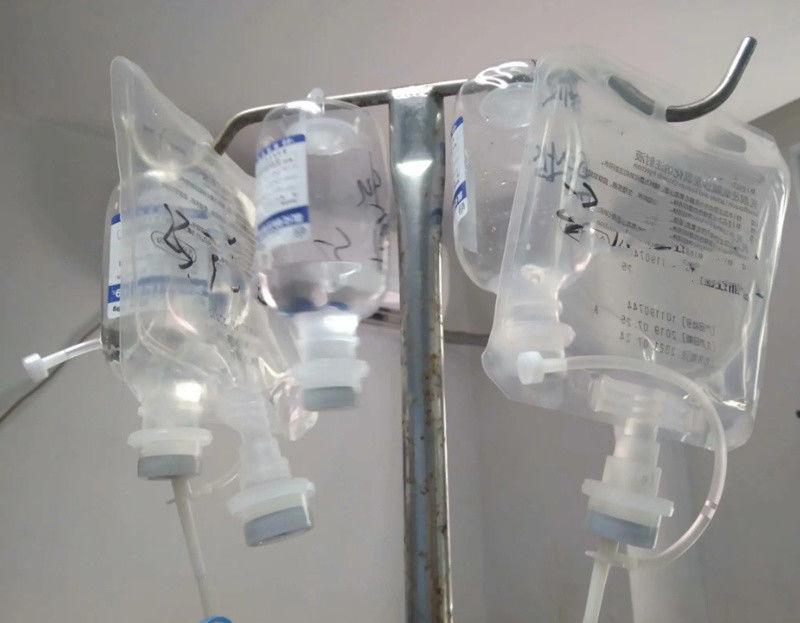 100 ml 250 ml 500 ml กระเป๋าสะสมน้ําเกลือ PVC กระเป๋าสะสมน้ํายา