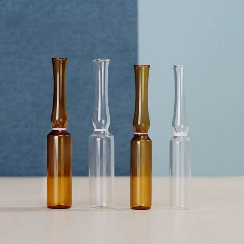 1 ml 2 ml 5 ml แร้งหัก แอนปูลแก้วแอมเบอร์โปร่ง USP I การแพทย์