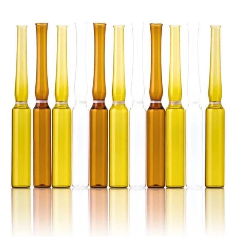 ใสทางการแพทย์ 2ml 5ml 10ml 20ml กระจกแก้ว Borosilicate ต่ํา ISO 10ml กระจกแก้ว Ampoule ต่ํา