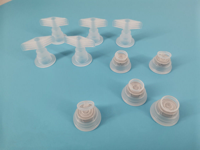 30mm 32mm Pull Ring Single Port Infusion Euro Head Cap สําหรับกระเป๋าสะพายน้ําไม่เป็น PVC