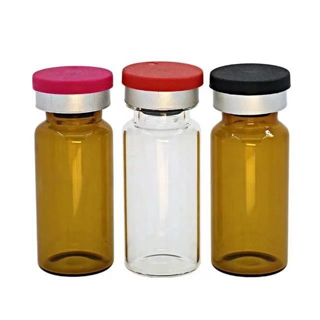 5ml 7ml 10ml สีแอมเบอร์ใส น้ําตาล Borosilicate กลางต่ํา กระจกท่อ กระจกเล็กสําหรับฉีด