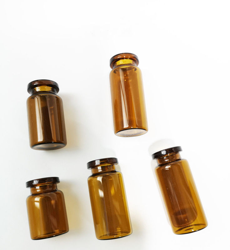 5ml 7ml 10ml ยาใส แอมเบอร์ Lyophilization ท่อ crimp top กระปุกแก้วที่มี Flip off Cap