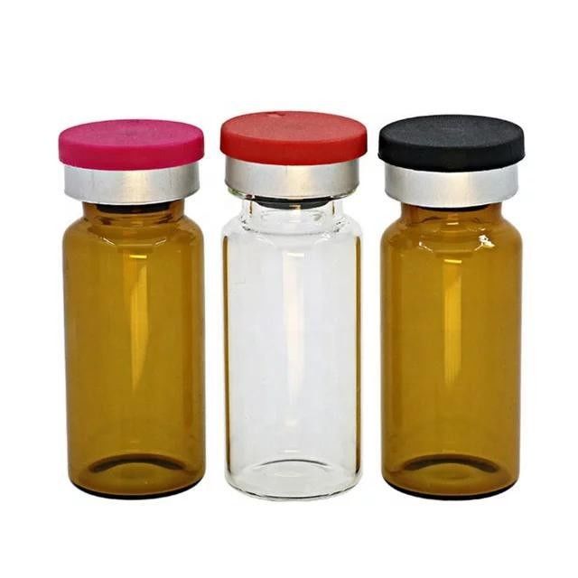 5 ml 10 ml 20 ml กระปุกแก้วสีเหลืองใส กระปุกแก้ว vaccacine กระปุกแก้วยา โซดา ไลม