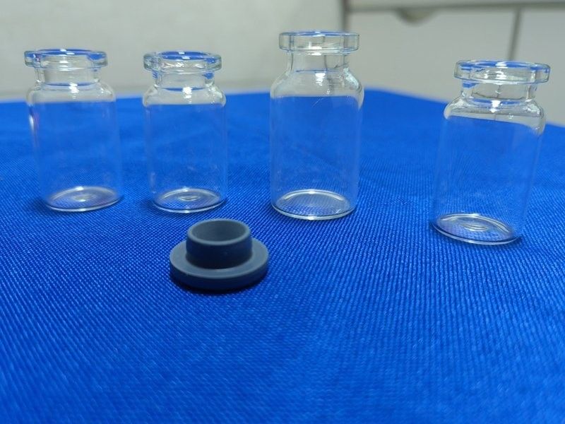 10 มล 20 มล แอมเบอร์โปร่ง Empty Crimp คอ Borosilicate ท่อแก้ว Vial สําหรับยาผงเหลว