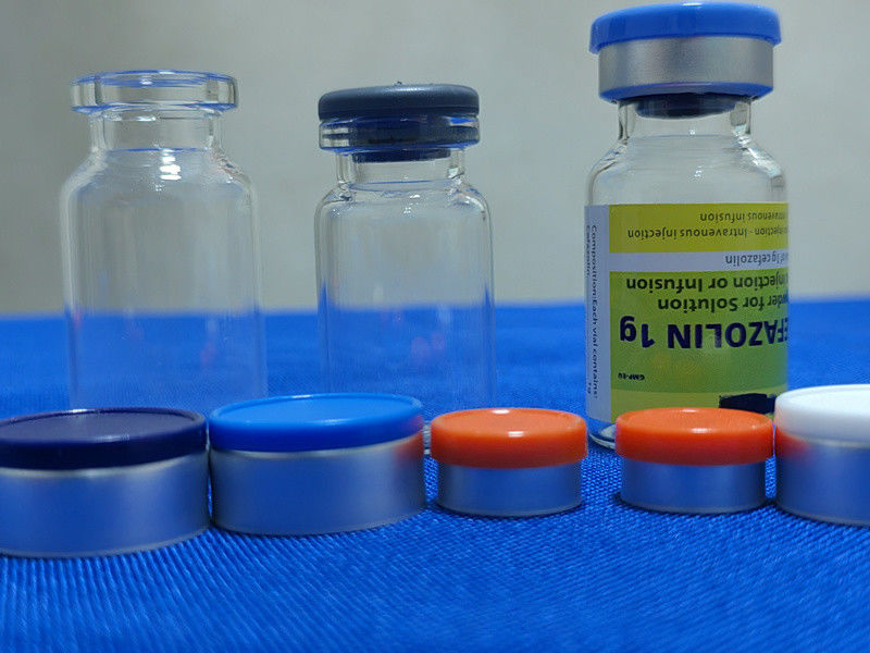 10 มล 20 มล แอมเบอร์โปร่ง Empty Crimp คอ Borosilicate ท่อแก้ว Vial สําหรับยาผงเหลว