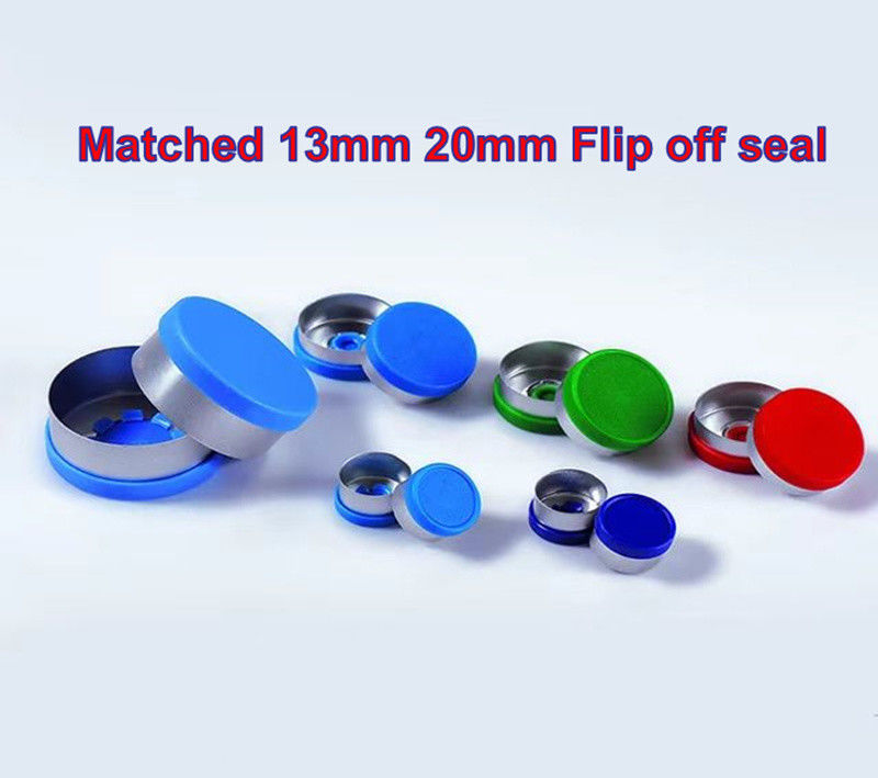 5 ml 7 ml 10 ml ยาแอมเบอร์ใส Crimp Top ทูบูลาร์ สเตอริลี่ ขวดฉีด กระป๋องแก้ว พร้อมปลั๊กยาง