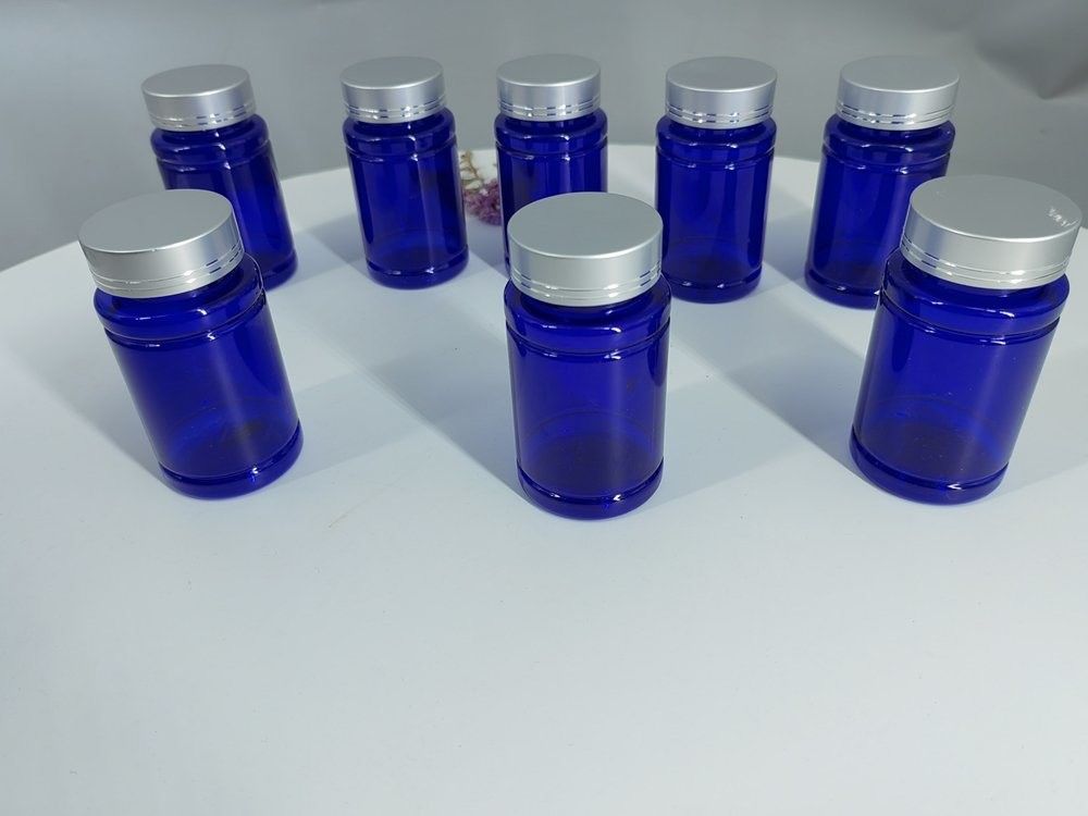 ไขมันปลายาพลาสติก แคปซูล กระปุก PET 120 ml อาหารเสริมว่าง วิตามิน แคปซูล ยาแก้ว กระปุกพลาสติก