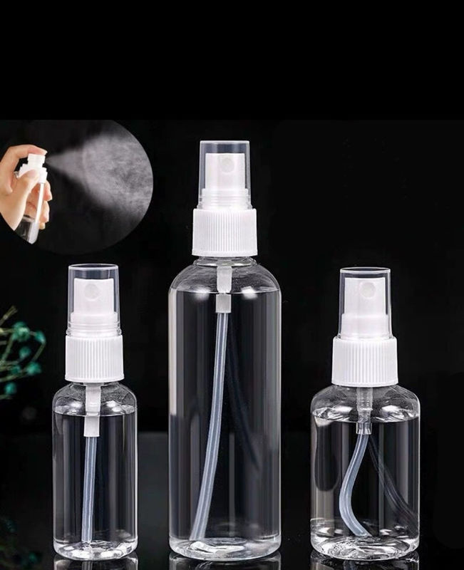 50ml 60ml 100ml PET สเปรย์พลาสติก PET สะอาดมือแบบครอบครอบ