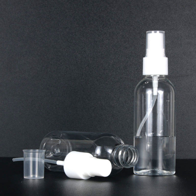 50ml 60ml 100ml PET พลาสติกสเปรย์หมอกละเอียด น้ําหอมล้างน้ํายาแอลกอฮอล์ค กระป๋องพลาสติกเครื่องสําอางพกพาที่มีเครื่องฉีด