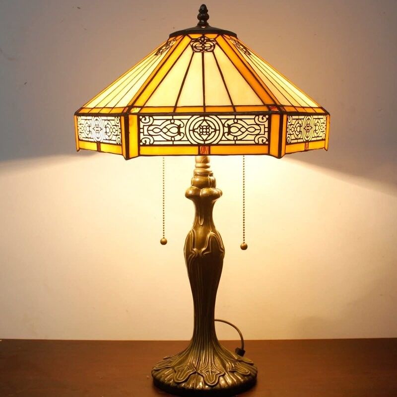 30cm 40cm Antique Desk Decor Lamp Bar Bedroom ห้องนอน ห้องนั่งเล่น ห้องบ้านตกแต่ง แสงงานมือ แสงโต๊ะแก้วสี