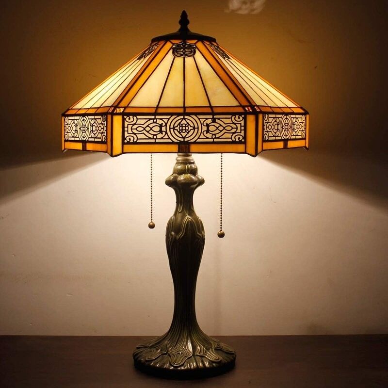 Hexagon 30cm 40cm โรงแรม Luxury Table Lamp บาร์ ห้องนอน ห้องนั่งเล่น ห้องนอน ทําด้วยมือ LED Glass Lamp