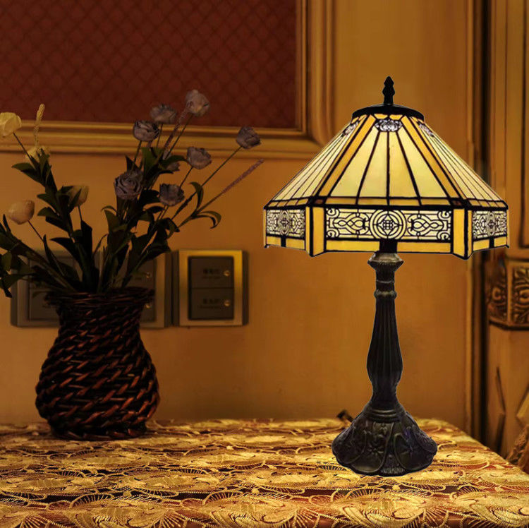 30cm 40cm Antique Desk Decor Lamp Bar Bedroom ห้องนอน ห้องนั่งเล่น ห้องบ้านตกแต่ง แสงงานมือ แสงโต๊ะแก้วสี